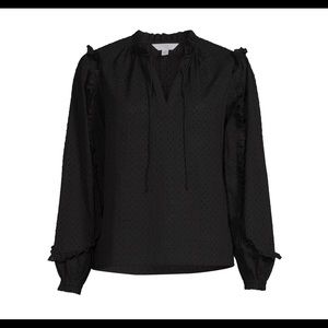 Black Blouse Long Sleeves size S Time and Tru